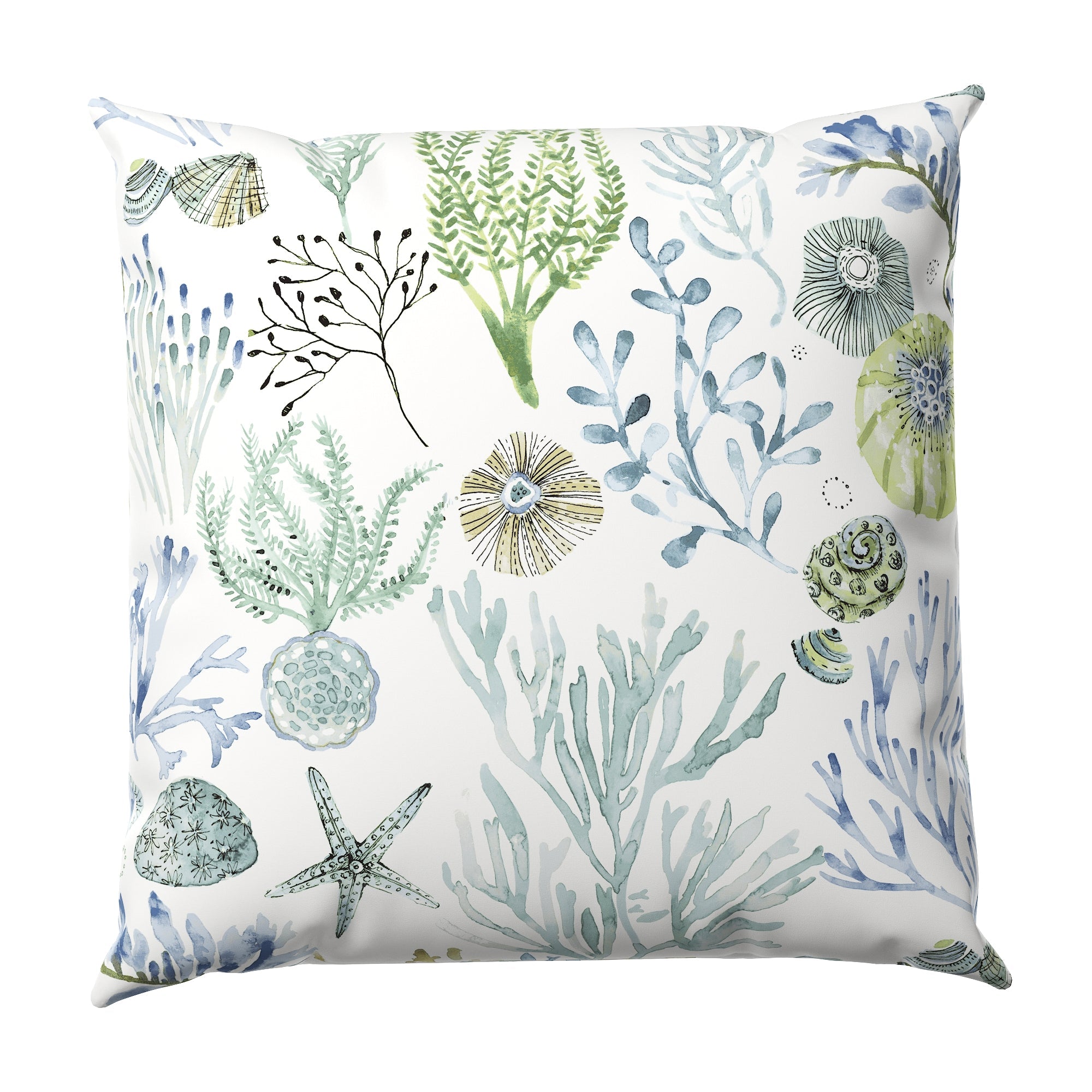 Throw Pillow in Montauk - Green