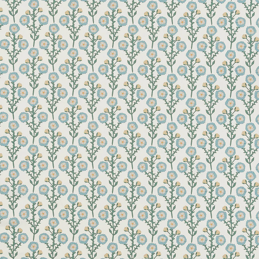 Cottage Flowers - Cool Blue