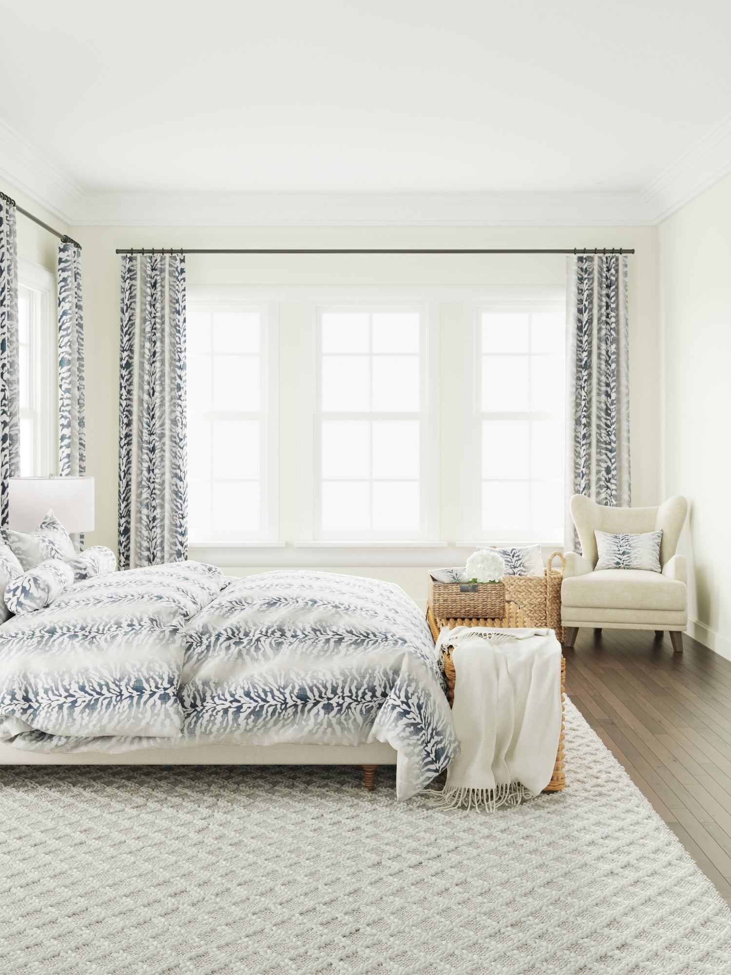 Boudoir Pillow in Tiger - Blue