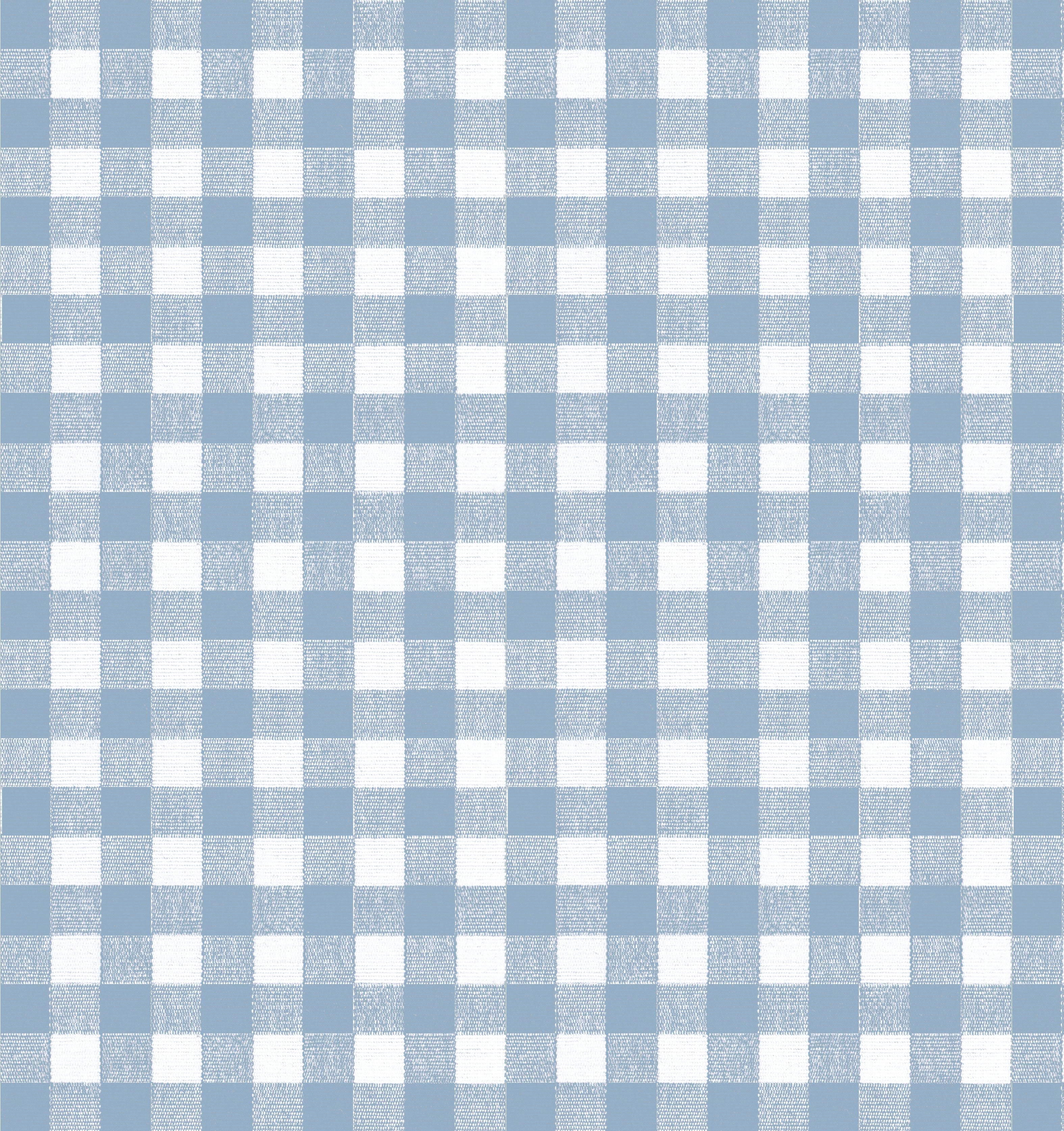 Throw Pillow in Gingham - Blue Jean