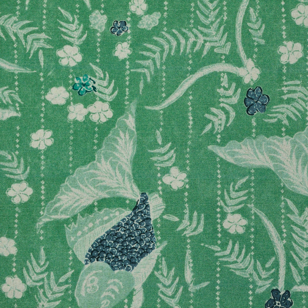 Throw Pillow in Koi Pond - Green