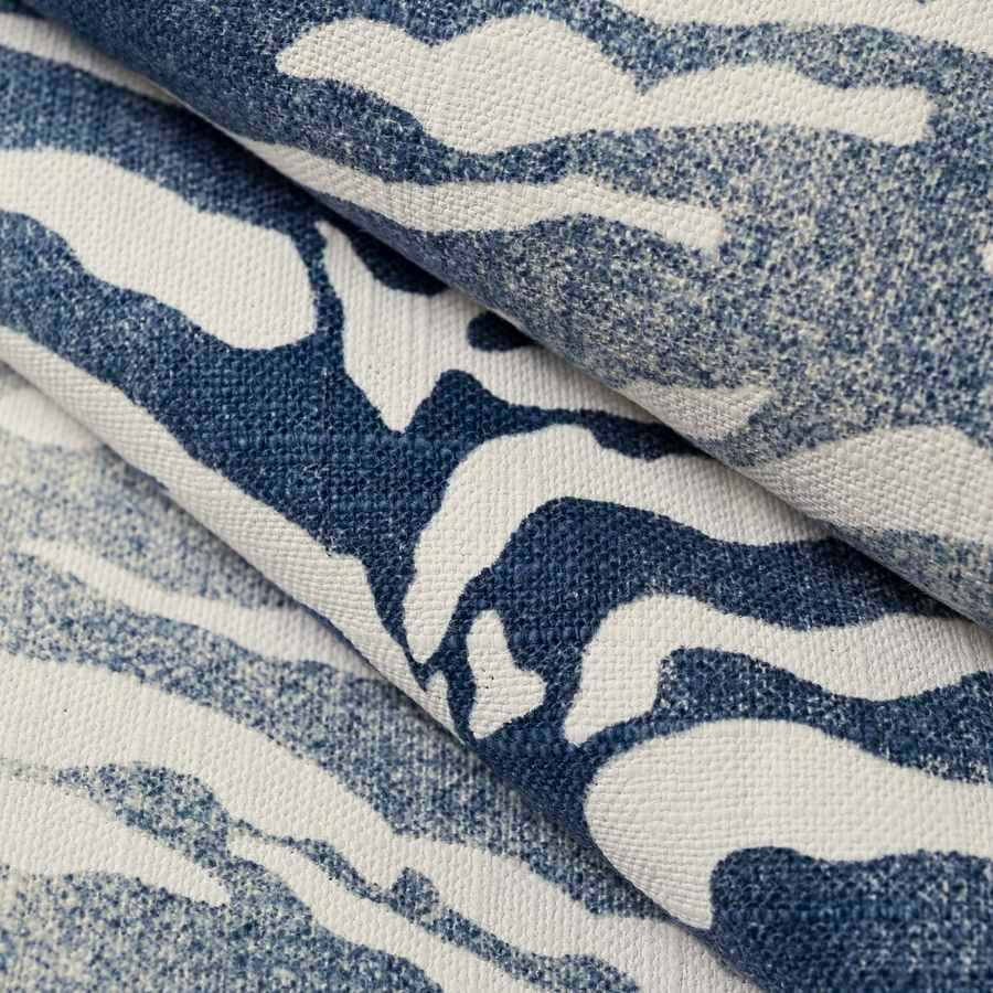 Throw Pillow in Tiger - Blue